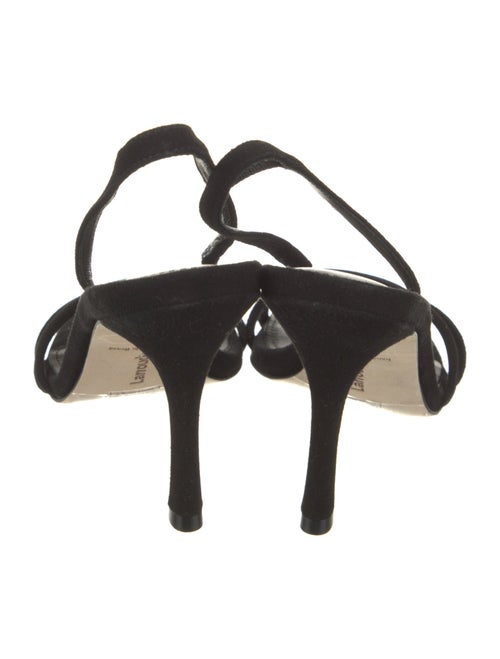 Larroude Suede Slingback Sandals