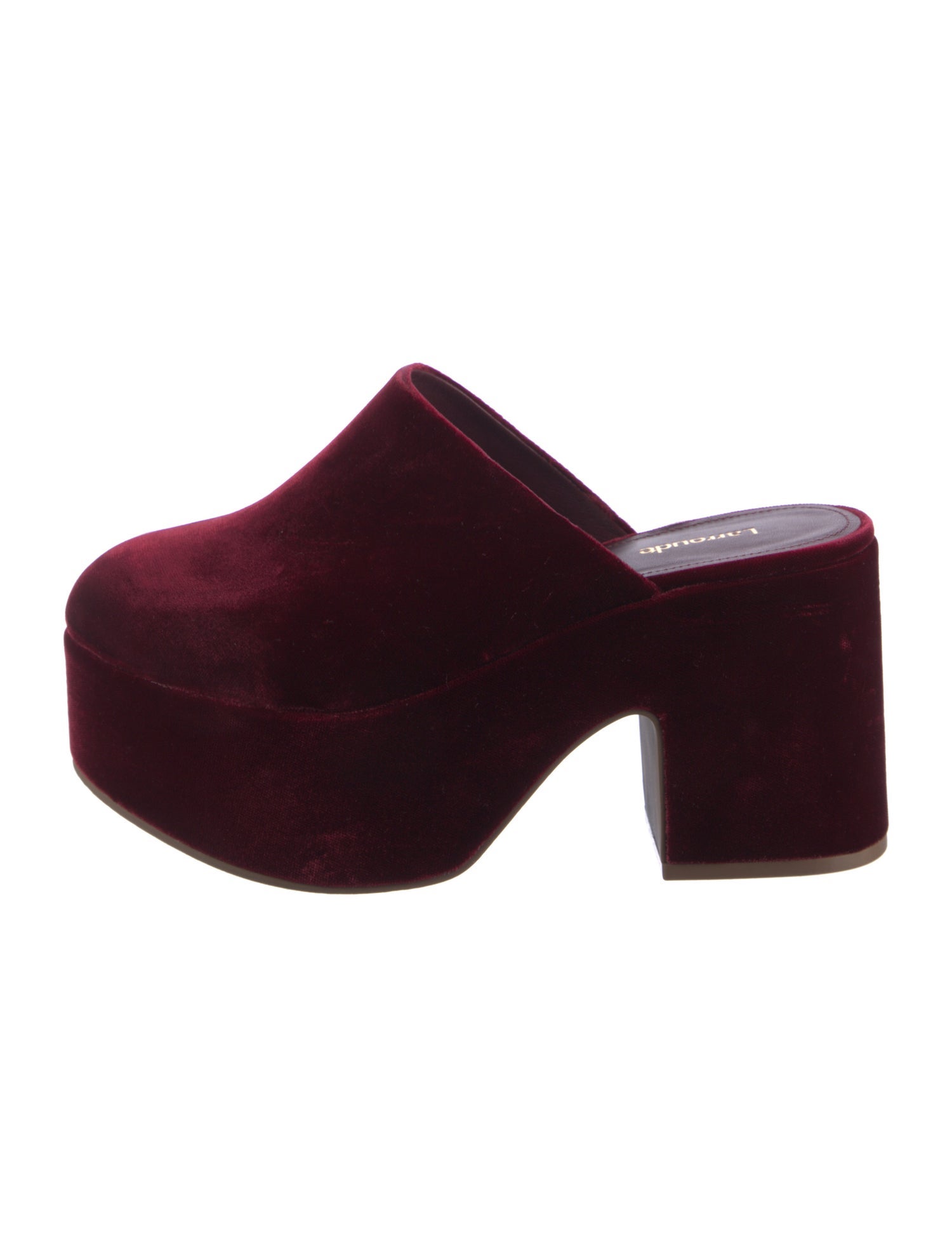 Larroude Velvet Mules