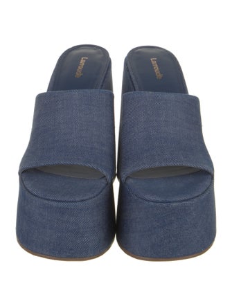 Larroude Denim Slides
