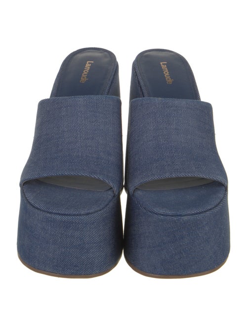 Larroude Denim Slides