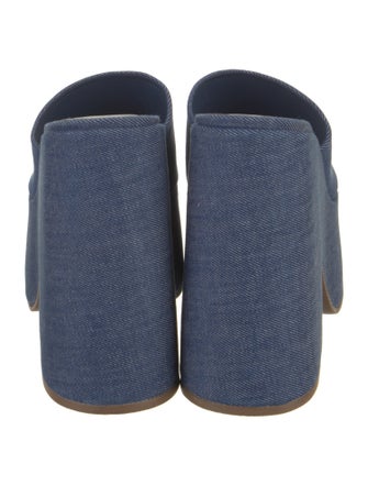 Larroude Denim Slides