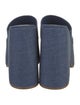 Larroude Denim Slides