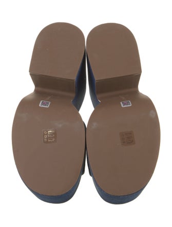 Larroude Denim Slides