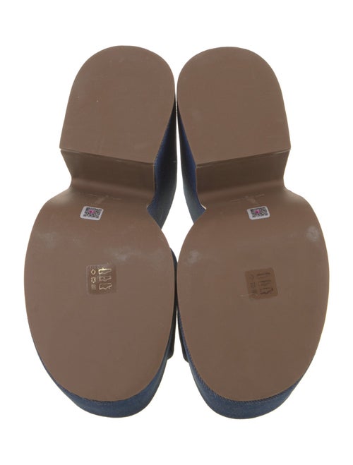 Larroude Denim Slides