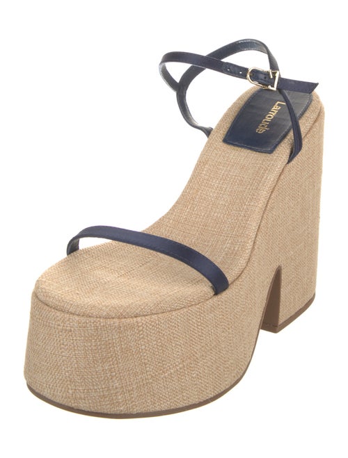 Larroude Straw Espadrilles