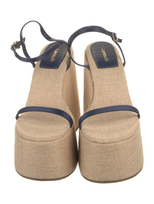 Larroude Straw Espadrilles