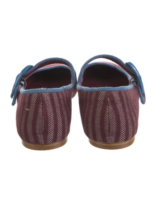 Larroude Printed Mary Jane Flats