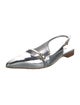 Larroude Patent Leather Slingback Flats