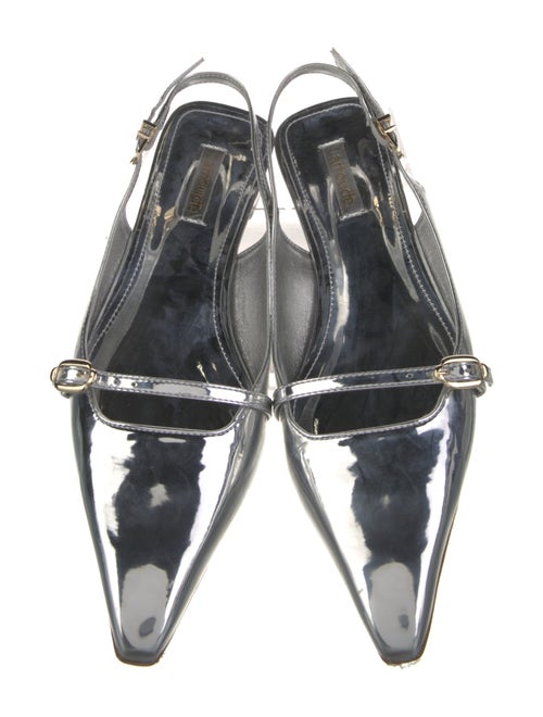 Larroude Patent Leather Slingback Flats