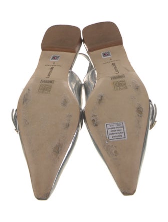 Larroude Patent Leather Slingback Flats