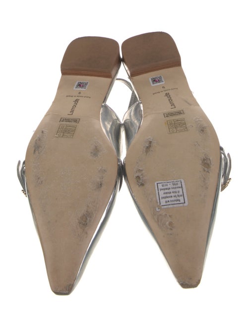 Larroude Patent Leather Slingback Flats