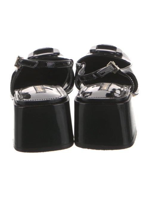 Larroude Patent Leather Slingback Pumps