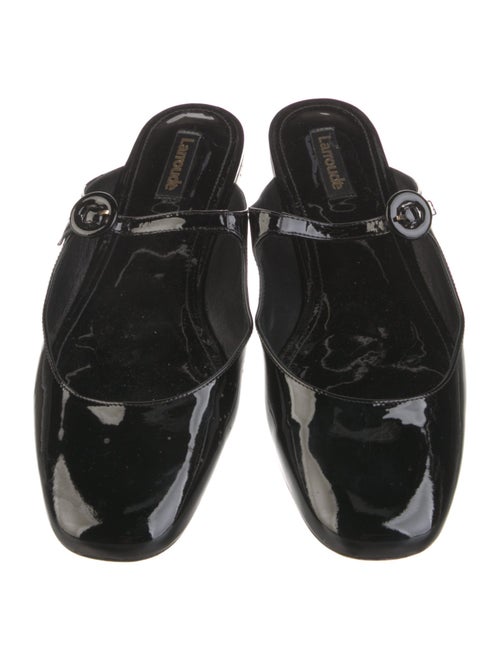Larroude Patent Leather Mules