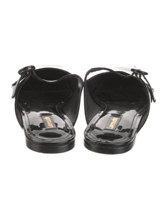 Larroude Patent Leather Mules