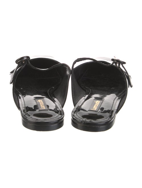 Larroude Patent Leather Mules