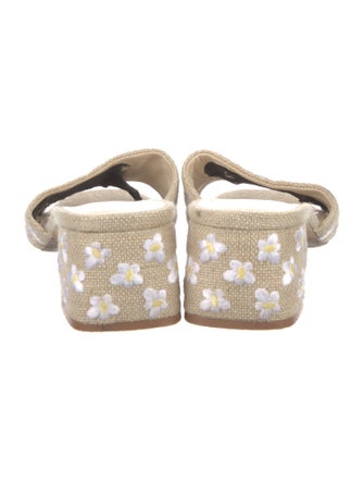 Larroude Canvas Printed Slides