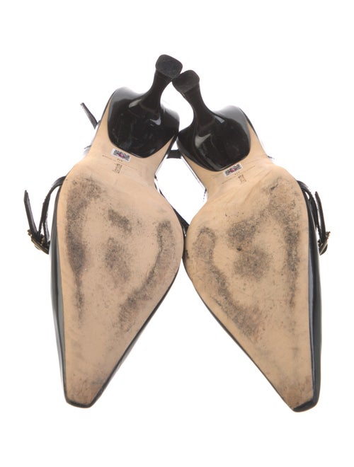 Larroude Patent Leather Slingback Pumps