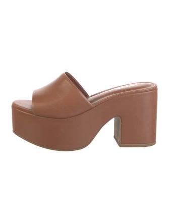 Larroude Leather Slides