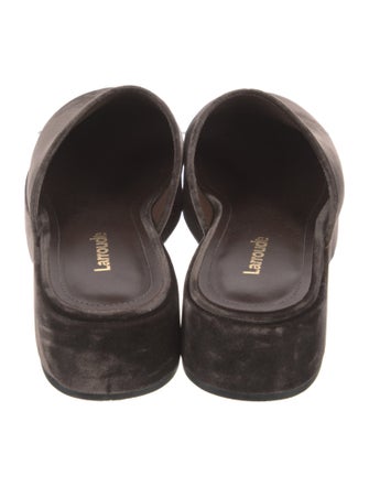 Larroude Velvet Mules