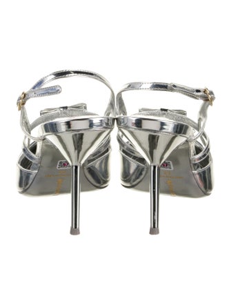 Larroude Patent Leather Slingback Pumps