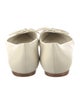 Larroude Leather Bow Accents Ballet Flats
