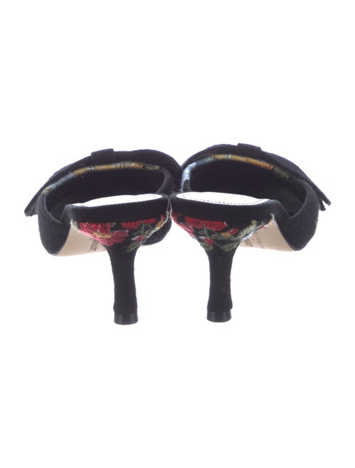 Larroude Floral Print Mules