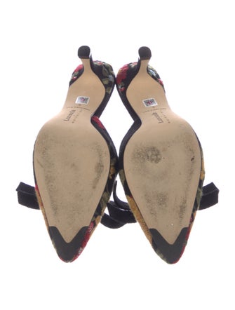 Larroude Floral Print Mules