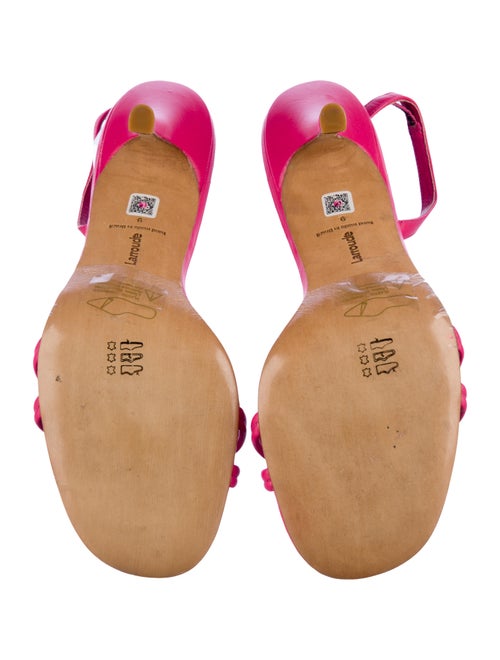 Larroude Leather Slingback Sandals