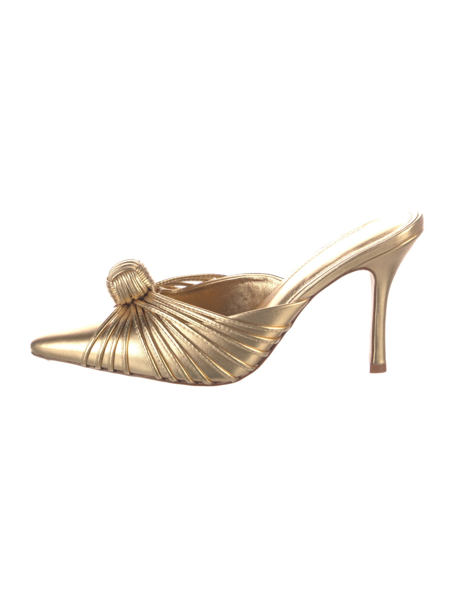 Larroude Leather Mules