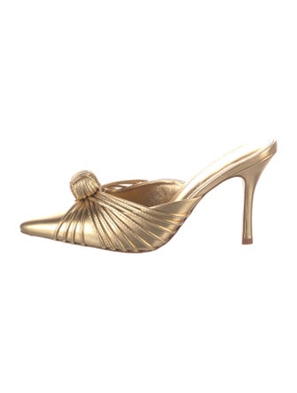 Larroude Leather Mules