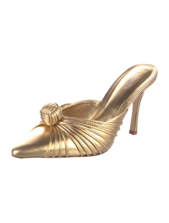 Larroude Leather Mules