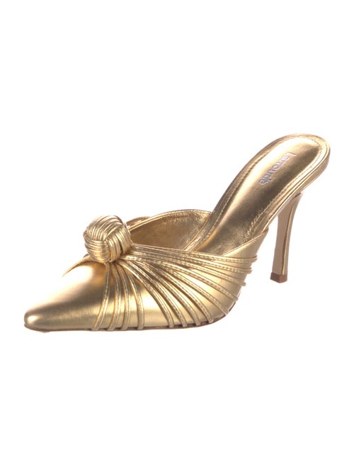 Larroude Leather Mules