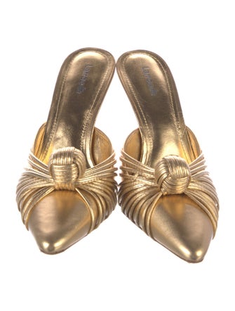 Larroude Leather Mules