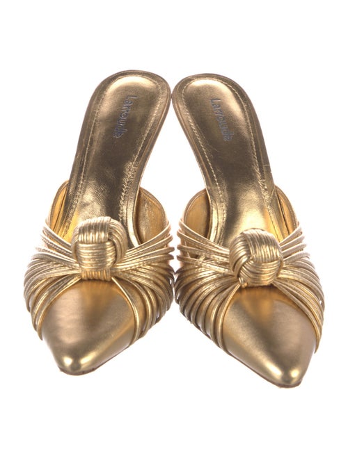 Larroude Leather Mules