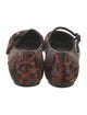 Larroude Ponyhair Animal Print Mary Jane Flats