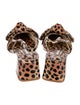 Larroude Patent Leather Animal Print Slingback Pumps