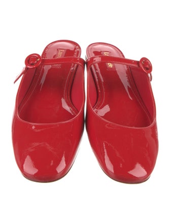 Larroude Patent Leather Mules