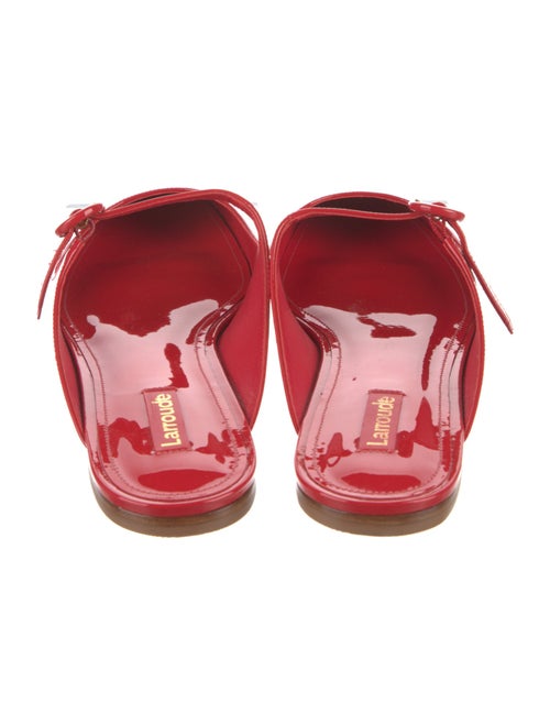Larroude Patent Leather Mules