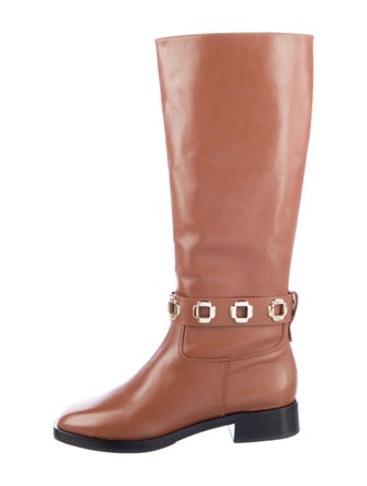 Larroude Leather Riding Boots