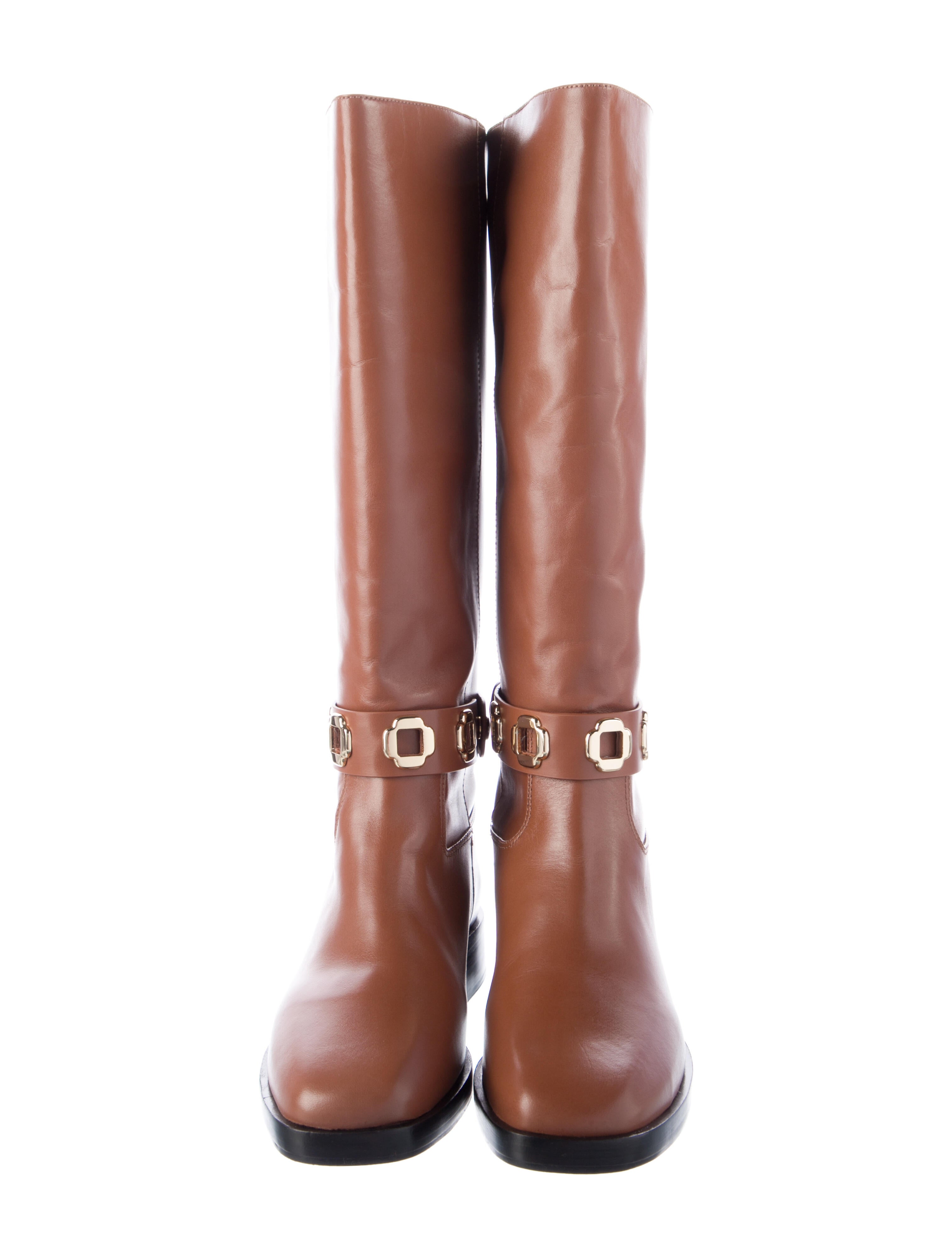 Larroude Leather Riding Boots
