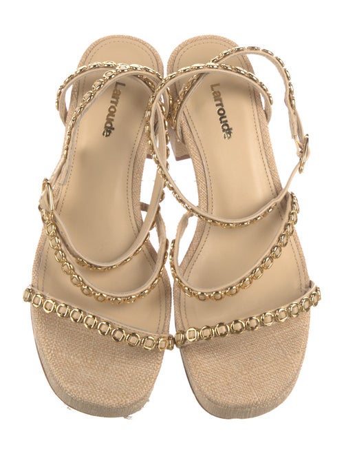 Larroude Raffia Espadrilles