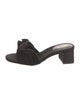 Larroude Ruffle Embellishment Slides