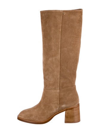 Larroude Suede Riding Boots