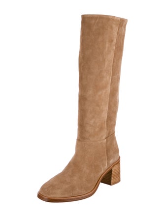 Larroude Suede Riding Boots
