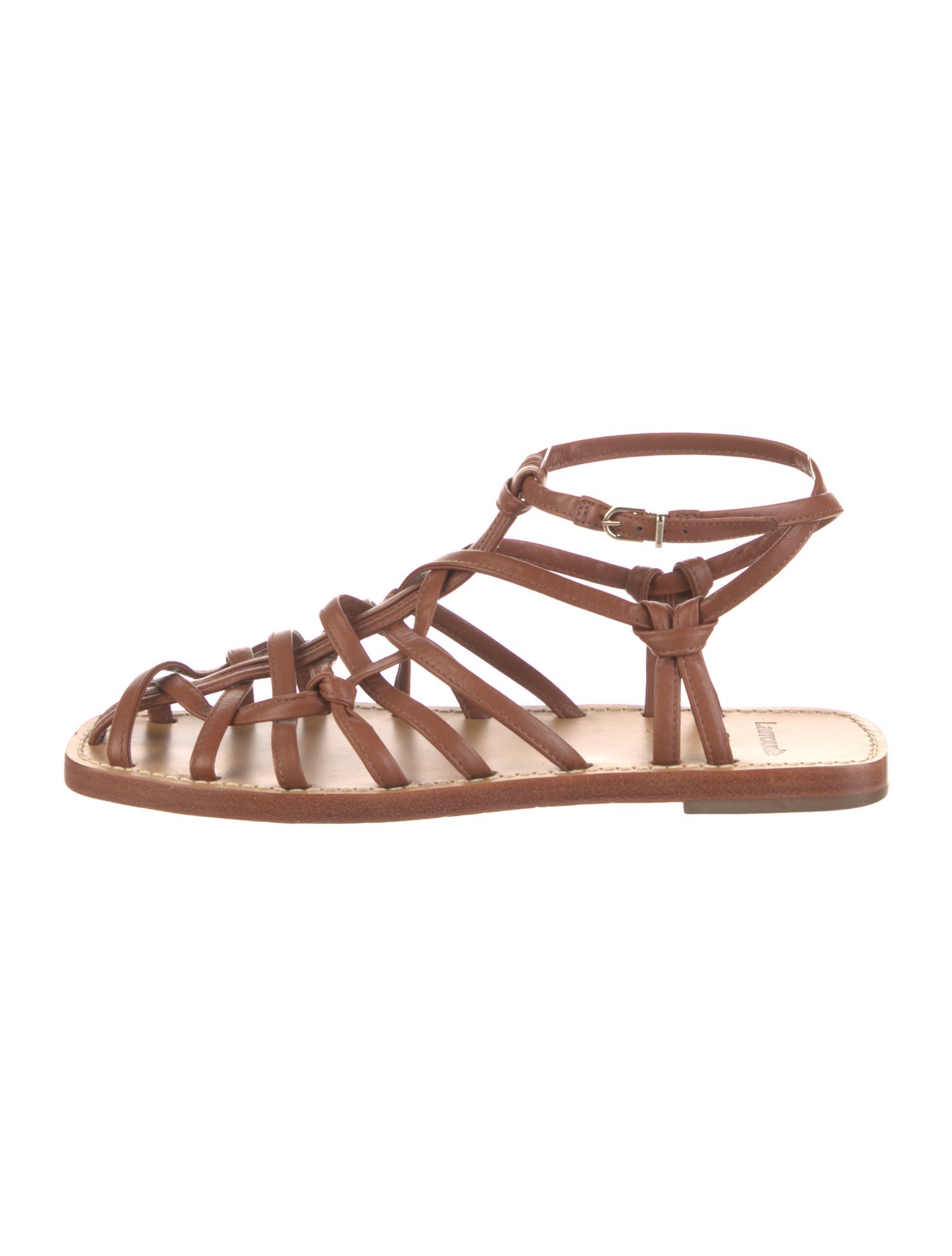 Larroude Leather Gladiator Sandals
