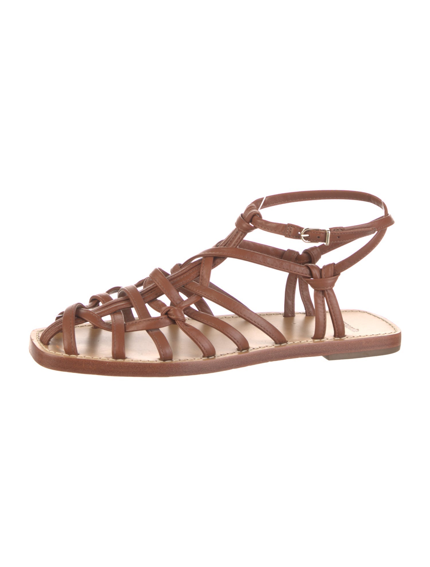 Larroude Leather Gladiator Sandals