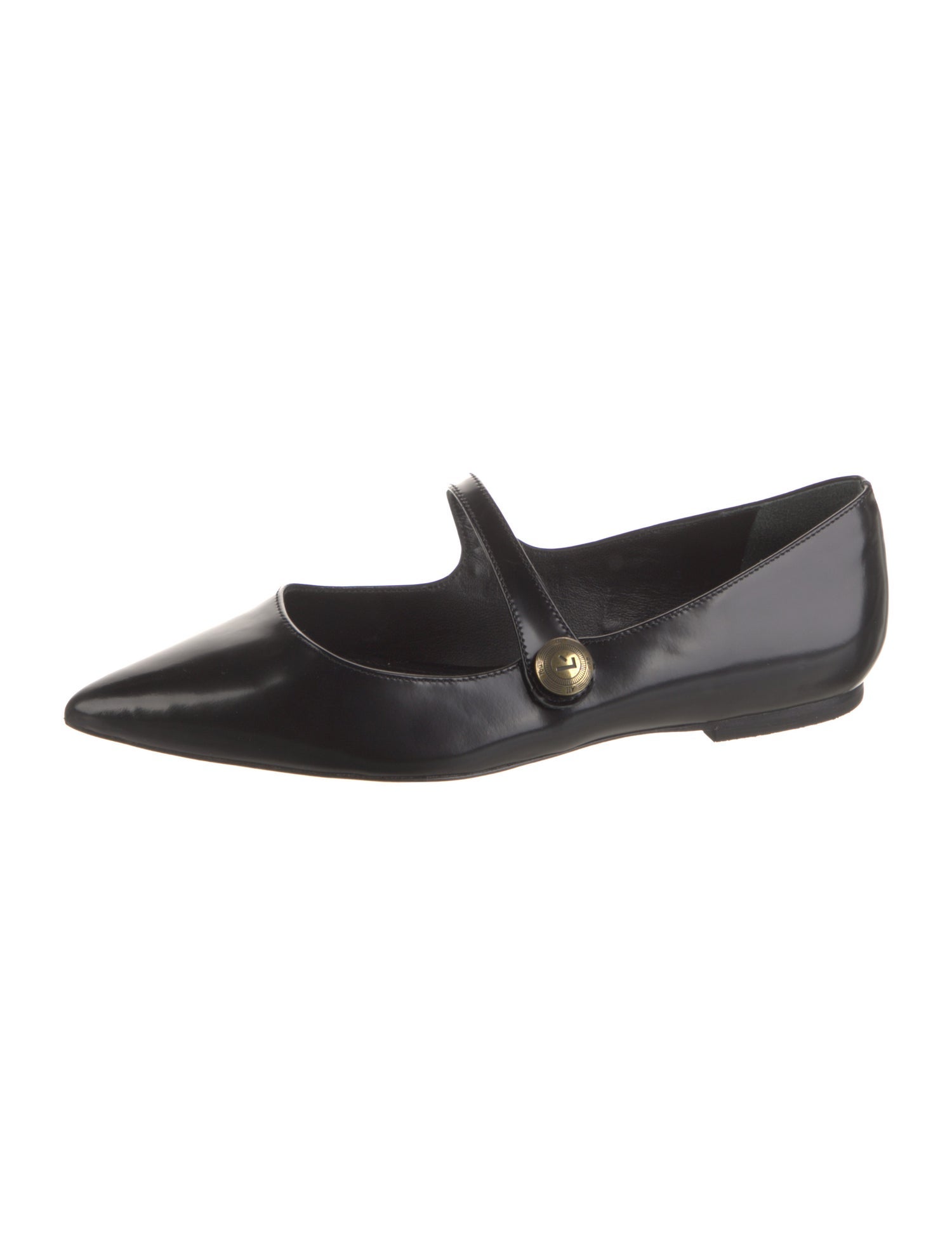 Larroude Patent Leather Mary Jane Flats