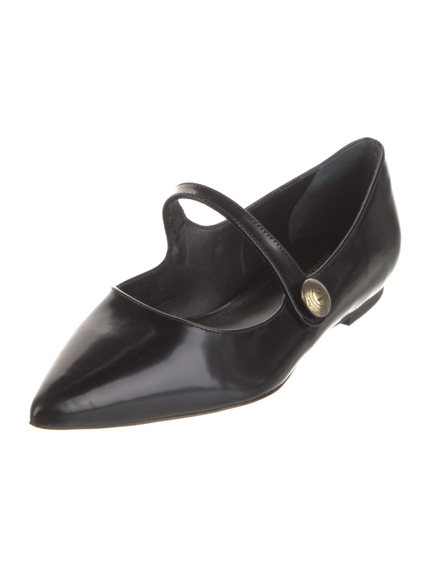 Larroude Patent Leather Mary Jane Flats
