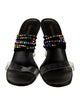 Larroude PVC Crystal Embellishments Sandals