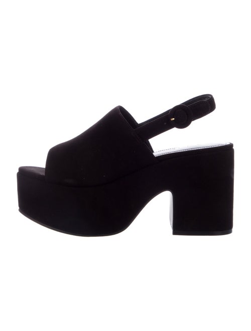 Larroude Suede Slingback Sandals